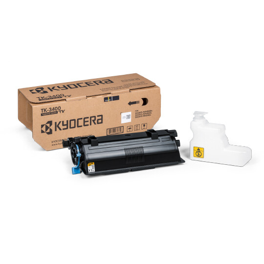 Kyocera TK-3400 1T0C0Y0NL0 čierny (black) originálny toner.
   Originálny toner = záruka priamo od výrobcu tlačiarne 100% použitie v tlačiarni - bezproblémové fungovanie s vašou tlačiarňou Použitím originálnej náplne predlžujete životnosť tlačiarne Osvedčená špičková kvalita - vysokokvalitná a spoľahlivá tlač originálnou tlačovou kazetou od prvej do poslednej stránky Trvalé a profesionálne výsledky tlače - dlhodobá udržateľnosť tlače Kratšie zdržanie pri tlači stránok Garancia Vašej spokojnosti pri použití našej originálnej náplne Zabezpečujeme bezplatnú recykláciu originálnych náplní Zlyhanie náplne v menej ako 1% prípadov Jednoduchá a rýchla výmena náplne  Kód výrobcu: TK-3400