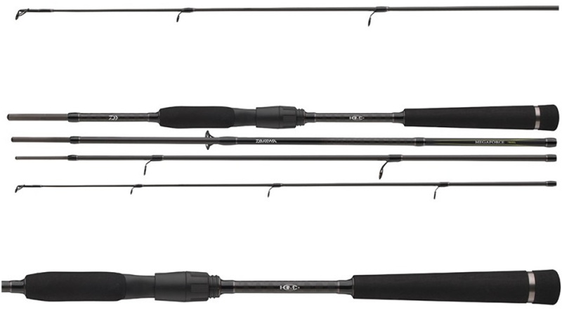 Daiwa prút megaforce travel spin 2,7 m 15-50 g 4 diely.
 Výhody kompaktnej transportnej dĺžky sa naplno využijú najmä pri rybárskych výpravách na bicykli, v MHD alebo pri uložení v batohu.