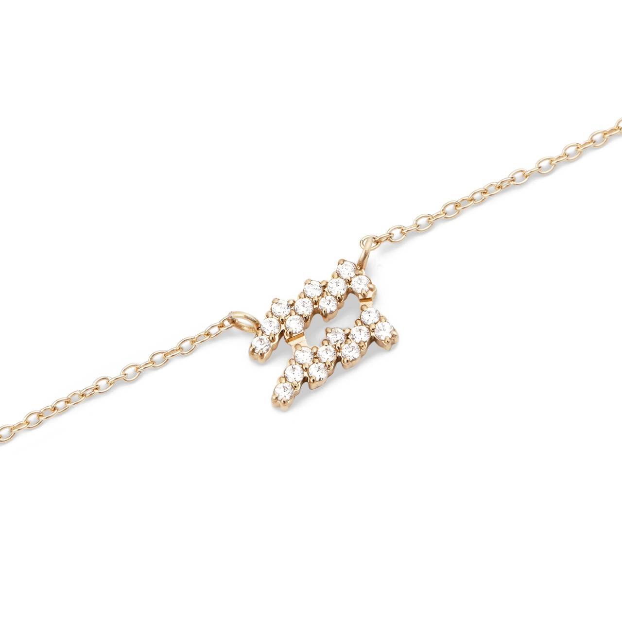 Daniel Wellington Nadčasový pozlátený náhrdelník znamenia Vodnár Crystal Zodiac DW00400929.