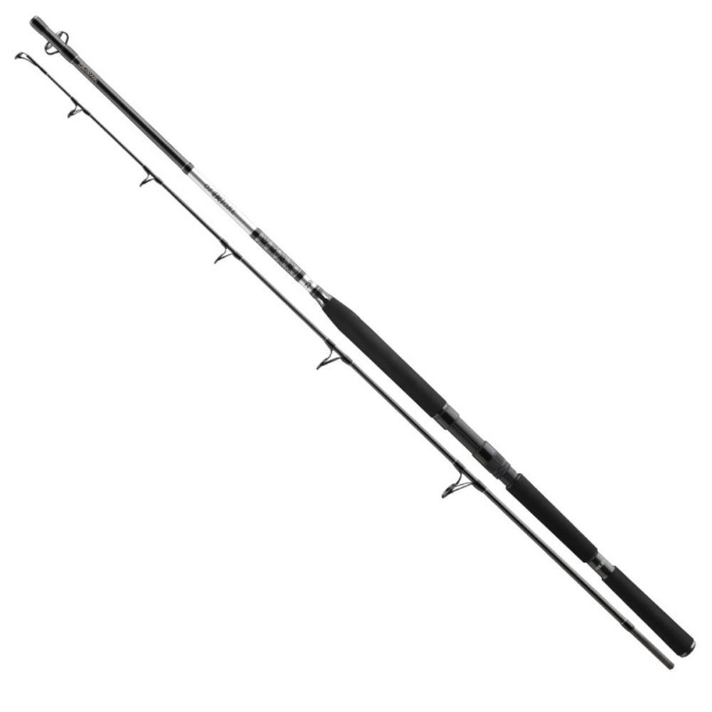 Daiwa prút bg popper 2,30 m 40-150 g.
 BG Popper sa tiež perfektne hodí na ťažký lov halibutov s veľkými gumovými nástrahami v Nórsku.
 Do rady BG patria aj prúty na jigging na lov kranasov alebo na hlbinný lov ostrižov.
 Tieto vlastnosti robia z prútov BG spoľahlivého spoločníka pri nekompromisných rybárskych výpravách do oceánov po celom svete.
 Vlastnosti: 
 •Uhlíkový blank HMC+® •Omotávka nití • Delená EVA rukoväť •Očká z oxidu titánu odolné voči slanej vode •Rýchla akcia prútu