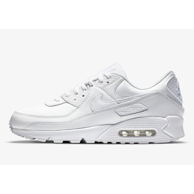 Nike Air Max 90 Leather Triple White 42.