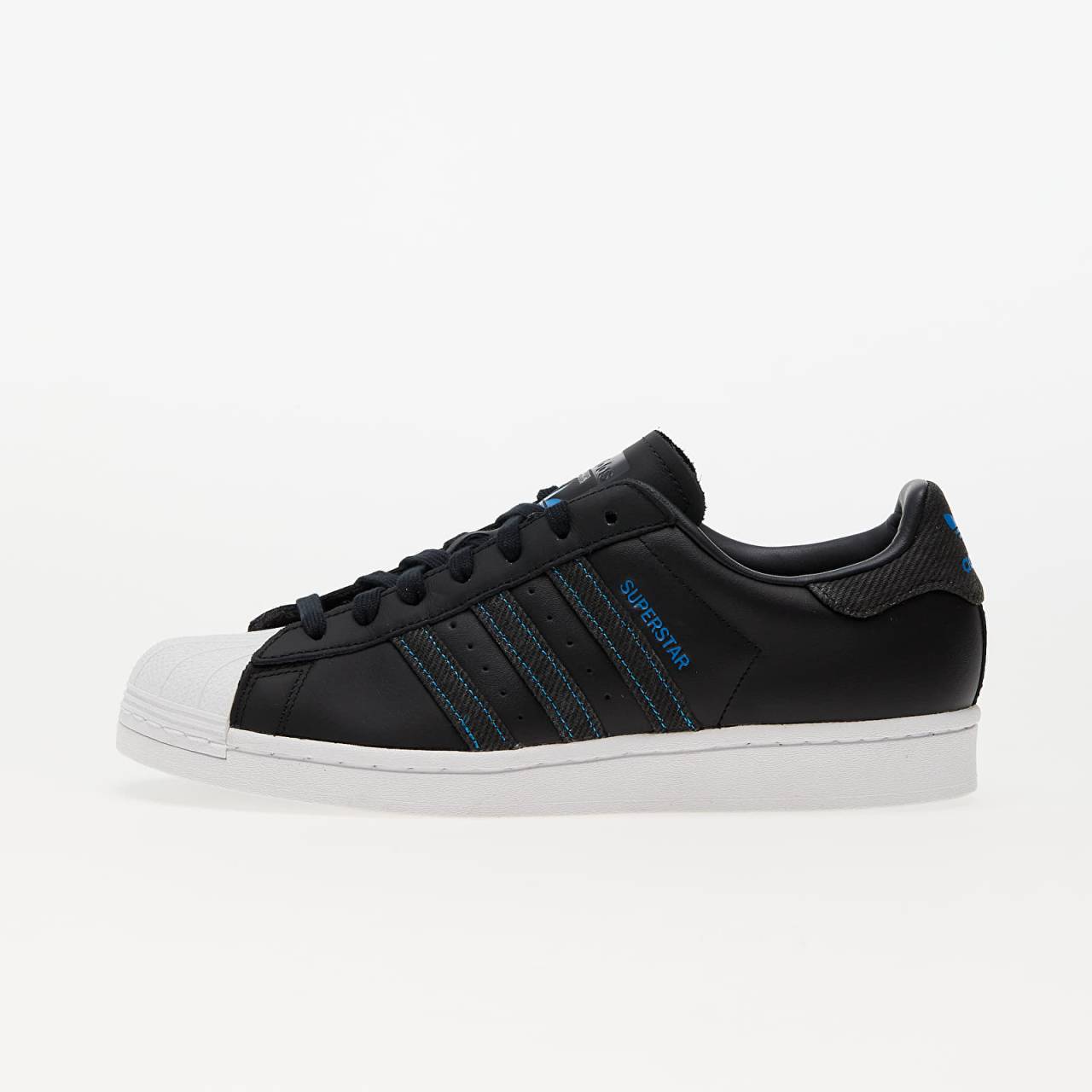 Tenisky adidas Superstar Core Black/ Core Black/ Brave Blue EUR 42 2/3.