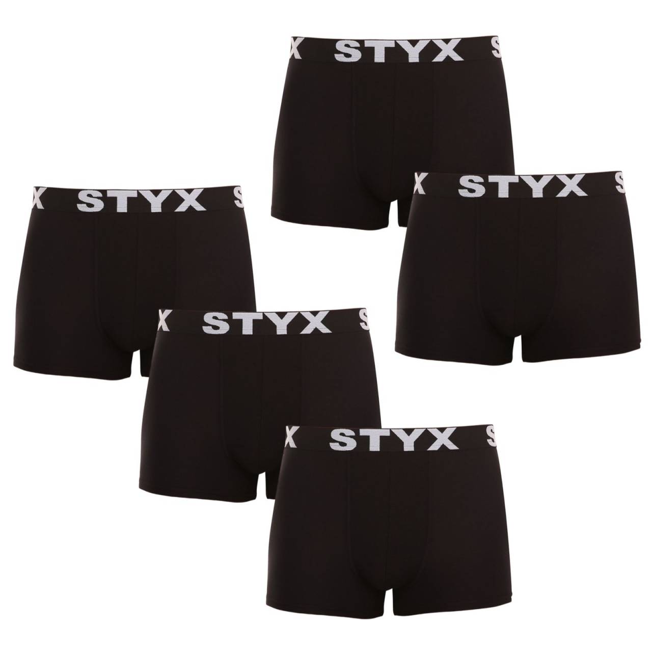 5PACK muške bokserice Styx sportska guma crna (5G960) M.
Otkrijte udobnost i stil uz Styx muške boksericedizajnirane za modernog muškarca.
Vrhunska mješavina materijala za vašu udobnost
Bokserice su izrađene od mješavine pamuka i sintetičkih vlakana.
Dizajn koji savršeno nadopunjuje vaš stil
Crne Styx bokserice imaju sportsku tkanu gumicu u struku s prepoznatljivim logotipom, koji ne samo da izgleda sjajno, već i čvrsto drži mjesto.
Zašto Styx bokserice ne smiju nedostajati u vašem ormaru?

Premium mješavina pamuka i modala: Jamči mekoću, prozračnost i dugotrajnost.
Sportska tkana guma: Dobro izgleda, udoban je za držanje i ne davi se.
Češka proizvodnja: Jamstvo kvalitete i precizne obrade.

Kvaliteta iz Češke, to je donje rublje Styx
Donje rublje Styx u potpunosti je proizvedeno u Češkoj.
Kako se brinuti za Styx bokserice

Pranje: Bokserice glačajte na maksimalnoj temperaturi od 30 °C kako bi materijal zadržao elastičnost i mekoću.
Sušenje: Sušilica se ne preporučuje.
Peglanje: Bokserice možete glačati na niskoj temperaturi.

Savjet: Postanite stručnjak za održavanje donjeg rublja zahvaljujući savjetima u našem članku i pružite svojim omiljenim komadima njegu koju zaslužuju.