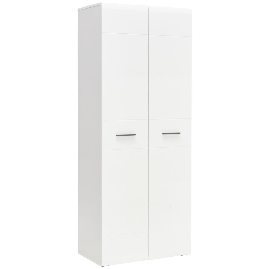 Hom`in SKRINKA NA DOKUMENTY, antracitová, biela, biela s vysokým leskom, 75/185,6/41,6 cm.