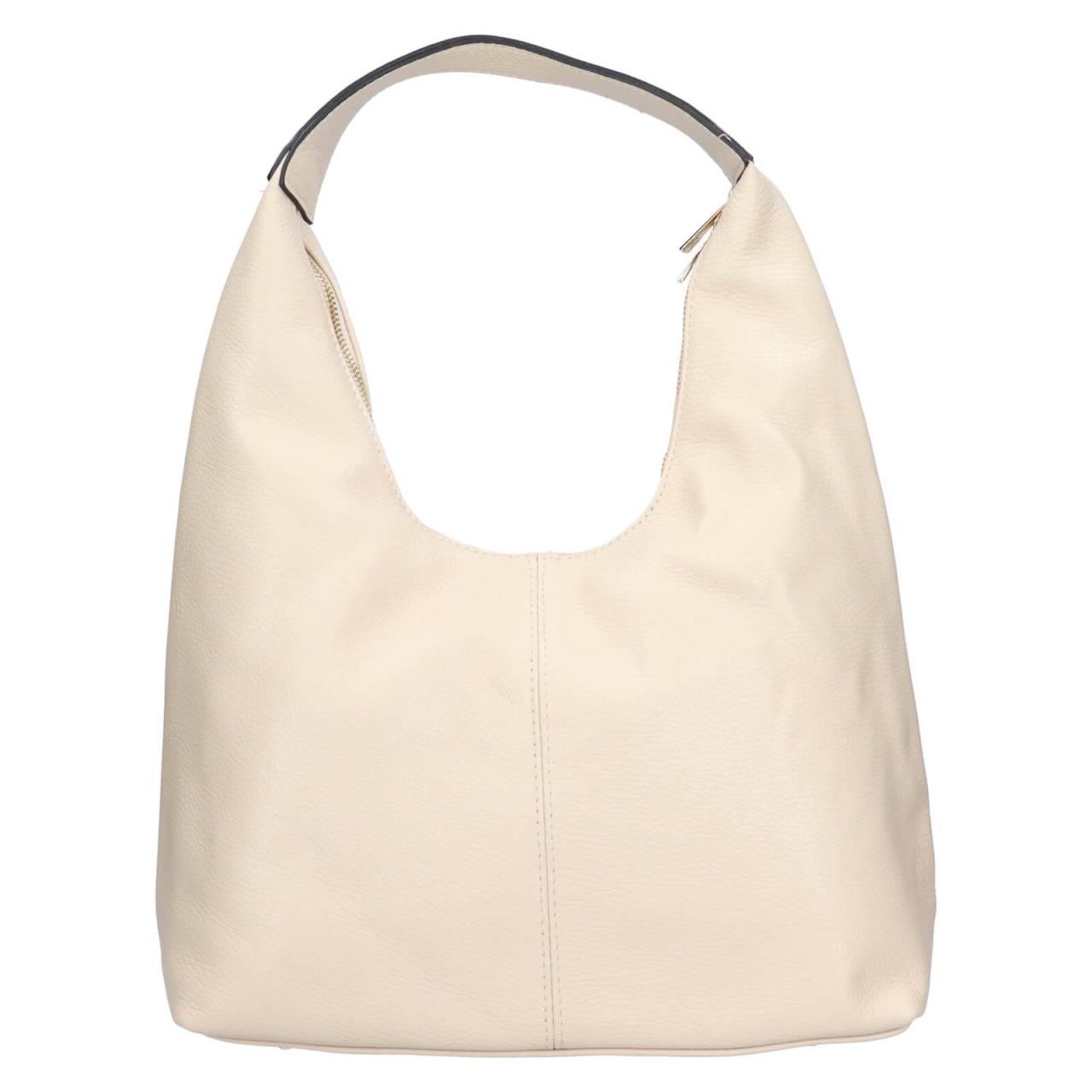 Dámska kožená kabelka Italia Giola - béžová.