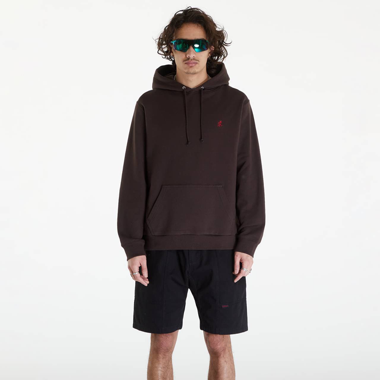 Mikina Gramicci One Point Hooded Sweatshirt UNISEX Deep Brown L.