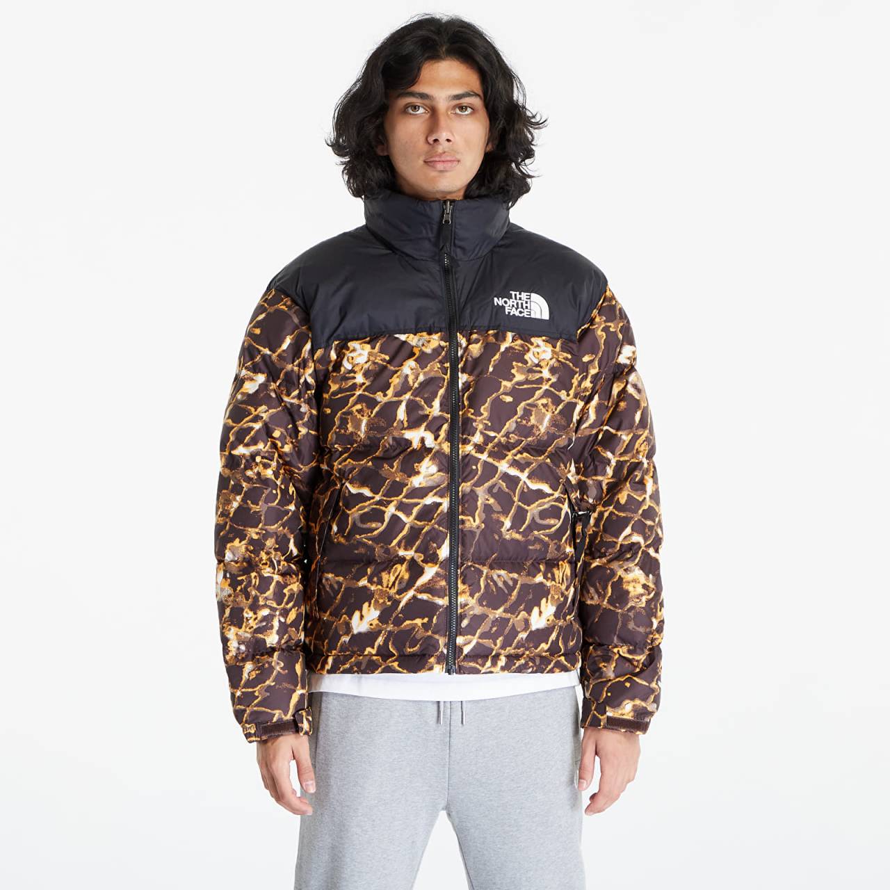 Bunda The North Face M 1996 Retro Nuptse Jacket Coal Brown Wtrdstp/ TNF Black XL.