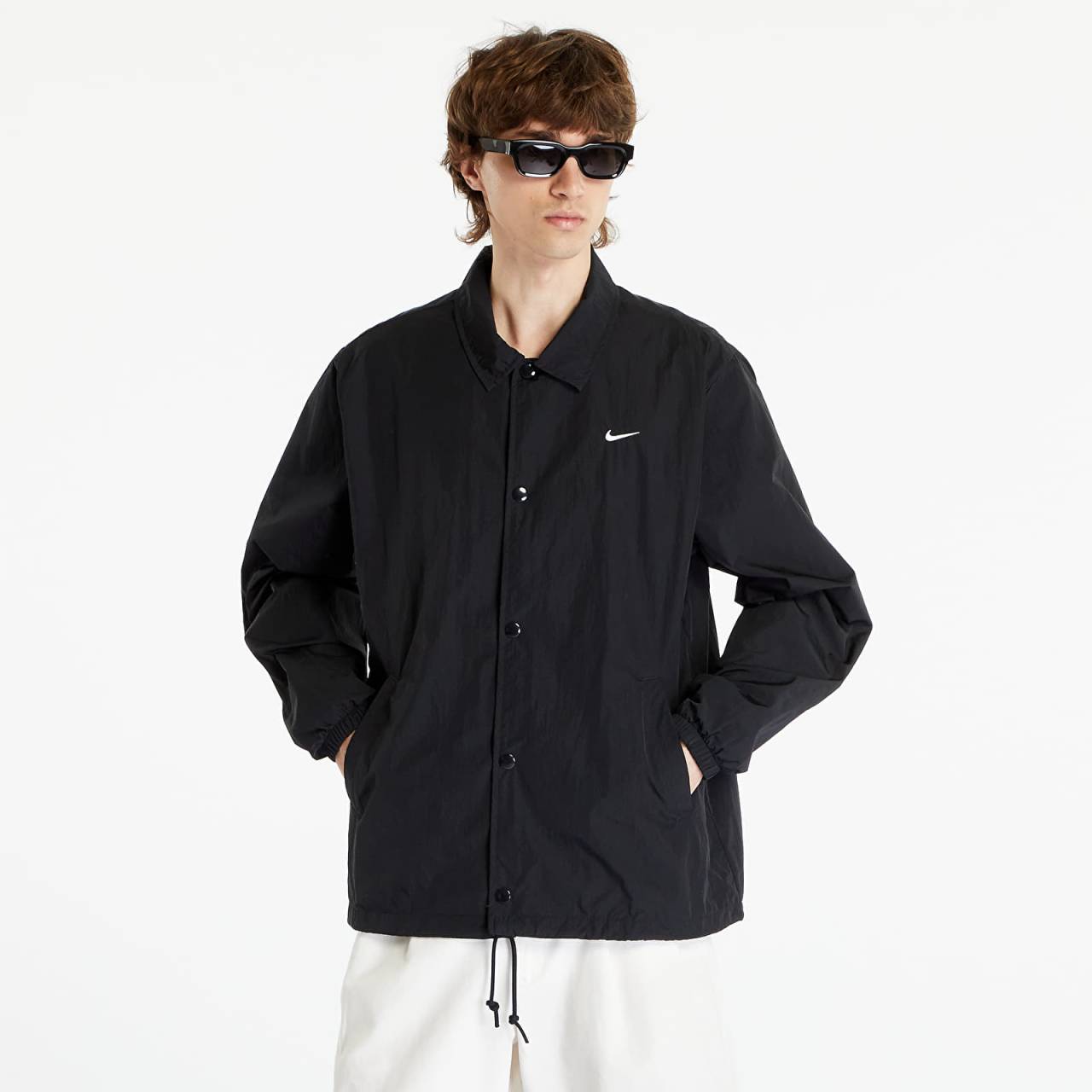 Vetrovka Nike Sportswear Men's Coaches Jacket Black/ White L.