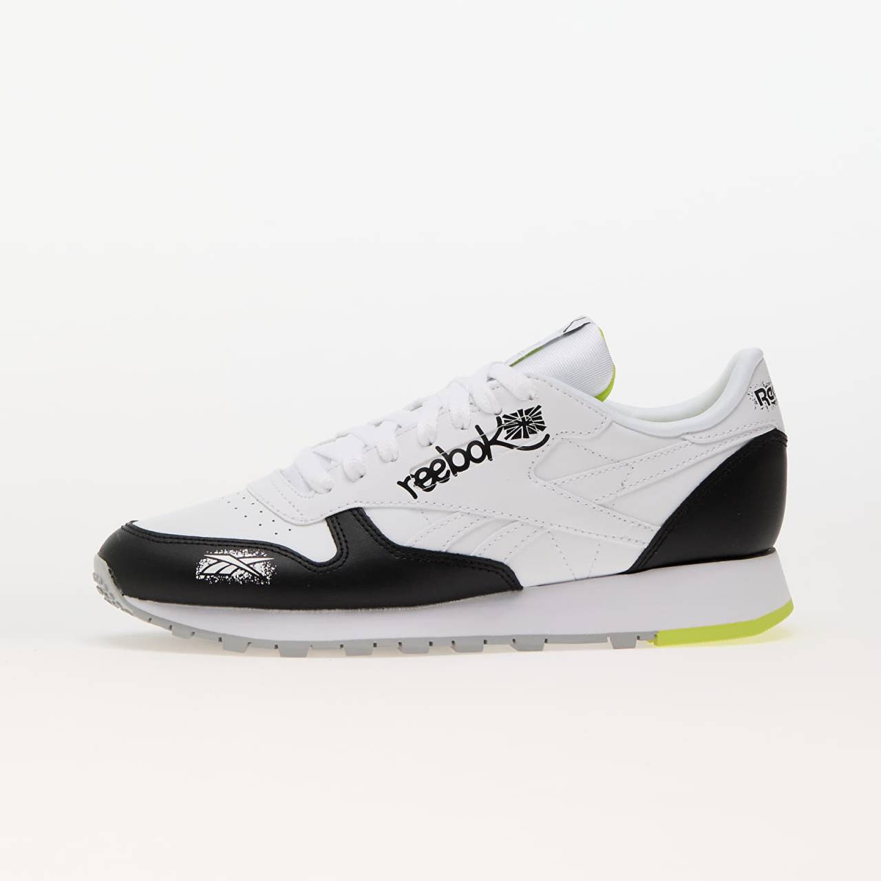 Tenisky Reebok Classic Leather Core Black/ Ftw White/ Acid Yellow EUR 40.5.