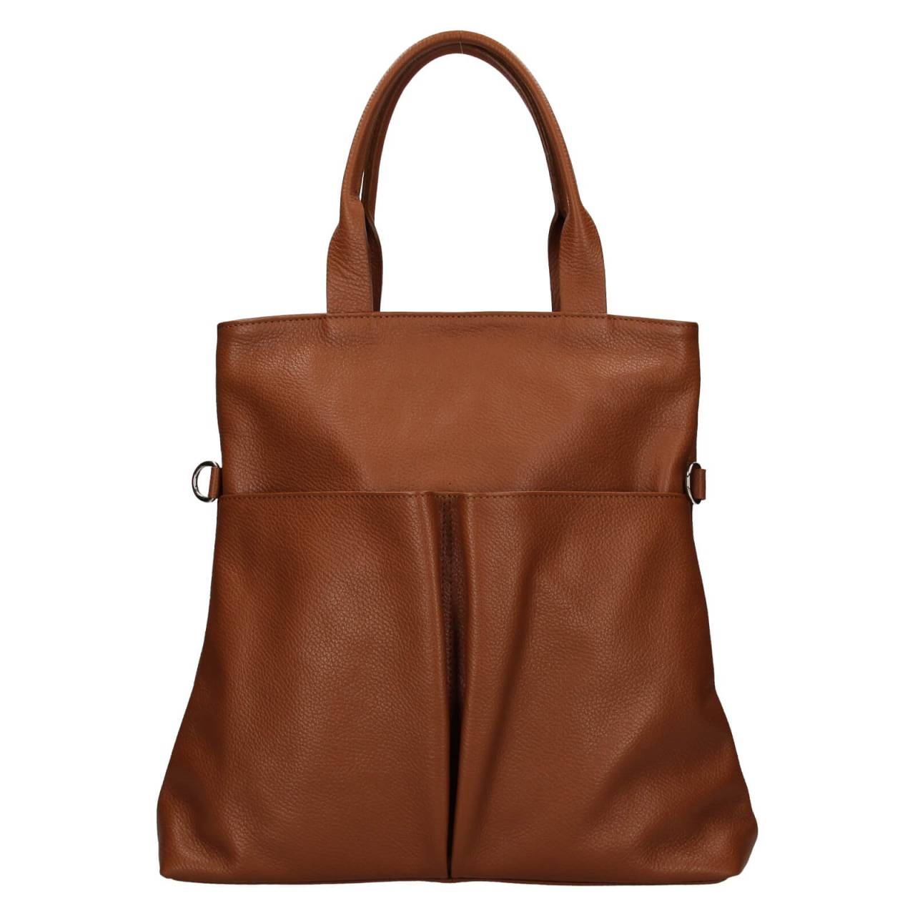 Dámska kožená kabelka Italia Ghita - hnedá.