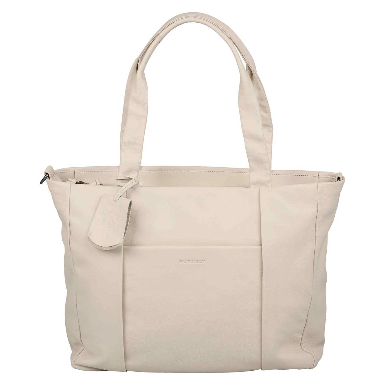Dámska kožená kabelka Burkely Jackie - krémová.