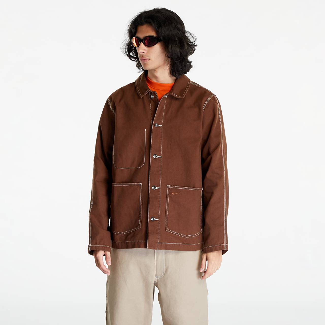 Bunda Nike Life Men's Chore Coat Jacket Cacao Wow/ Cacao Wow L.