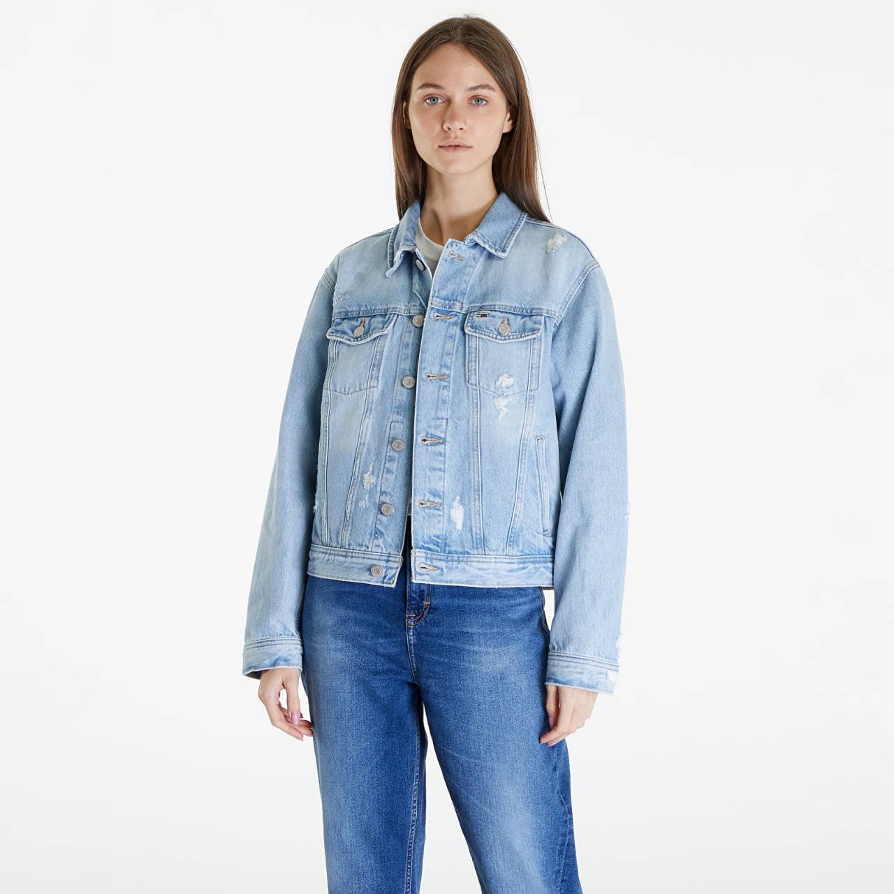 Bunda Tommy Jeans Mom Classic Jeans Jacket Denim Light S.