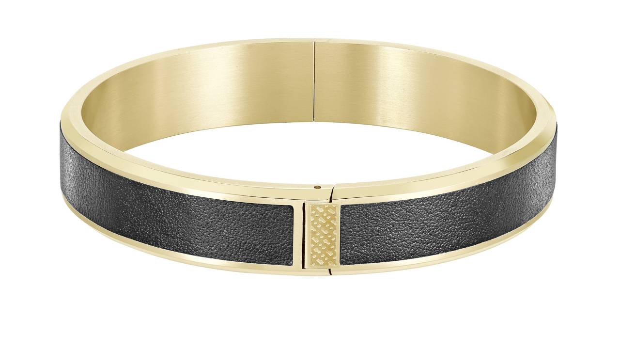 Hugo Boss Elegantný pozlátený náramok pre mužov Bangle 1580507 19 cm.