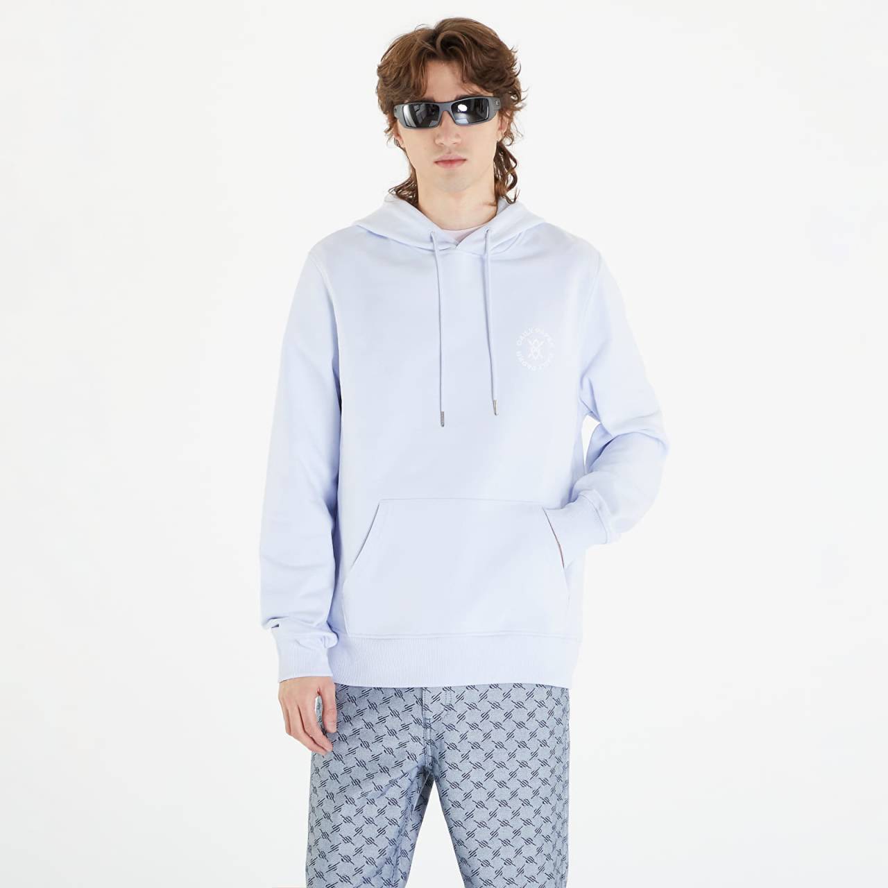 Mikina Daily Paper Circle Hoodie Halogen Blue XS.