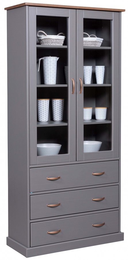 Vysoká vitrína z masívu weston - šedá/hnedá.

 

Vysoká vitrína je štýlovým kúskom, ktorý si zamilujete nielen pre jej vzhľad, ale predovšetkým pre praktickosť.

 

Rozmery vysokej vitríny Weston sú 90x190x38cm (š, v, h).

 

Všetky produkty z kolekcie Weston nájdete nižšie v súvisiacich produktoch.