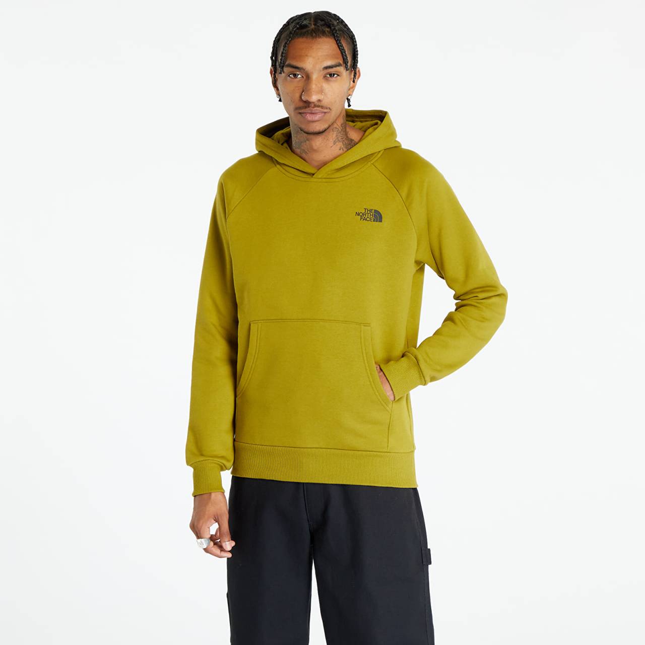 Mikina The North Face Raglan Redbox Hoodie Sulphur Moss M.