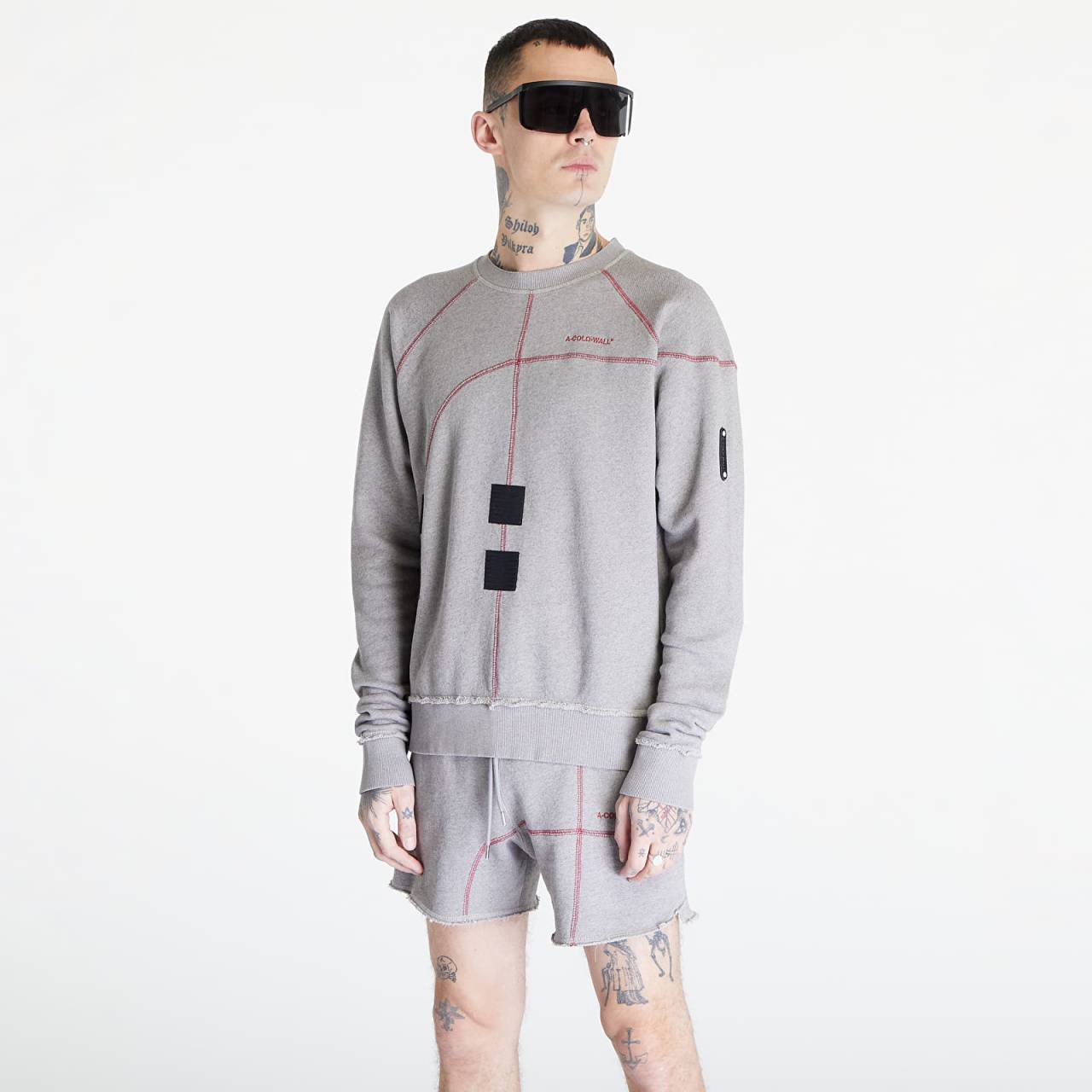 Mikina A-COLD-WALL* Intersect Crewneck Cement XL.