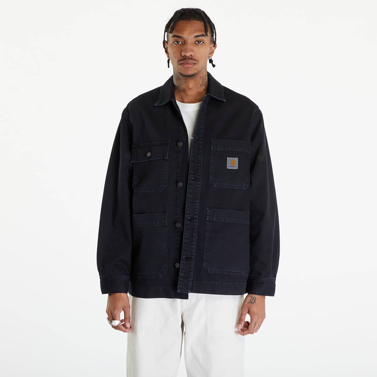 Bunda Carhartt WIP Garrison Coat UNISEX Black Stone Dyed M.