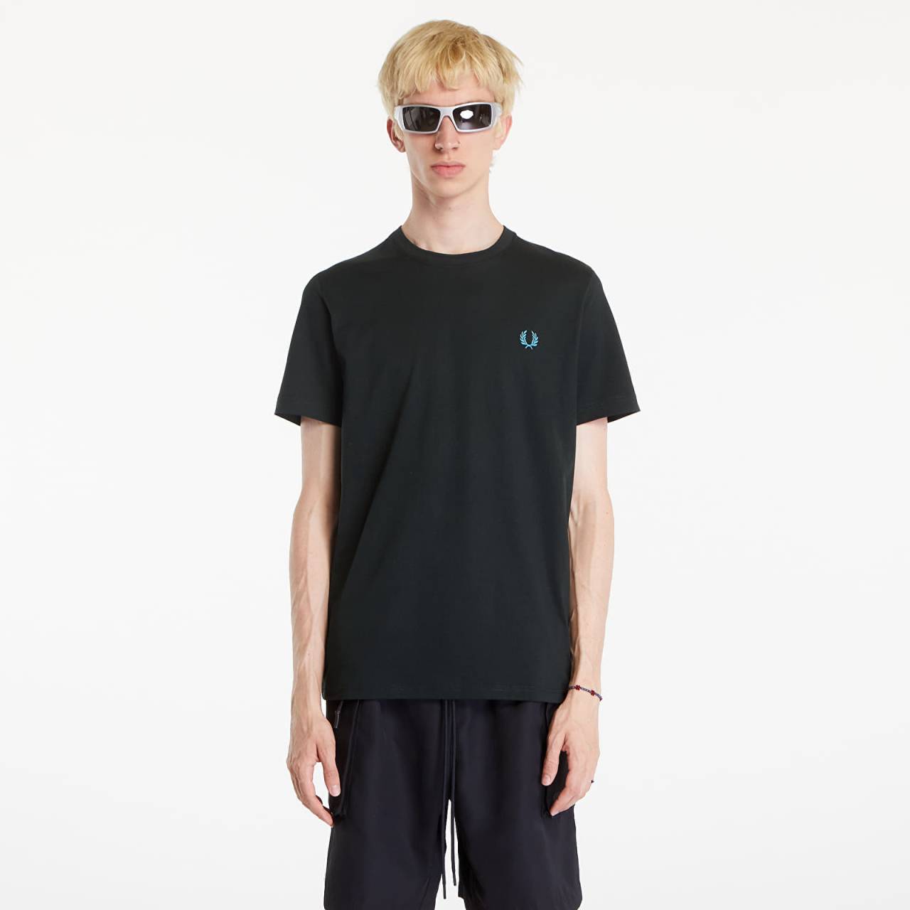 Tričko FRED PERRY Crew Neck T-Shirt Night Green/ Ocean M.