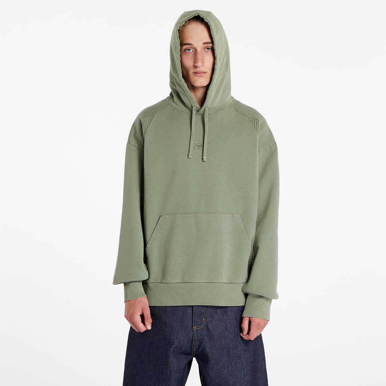 Bunda Reebok Uniform Bi-Material Hooded Forest Green XXL.