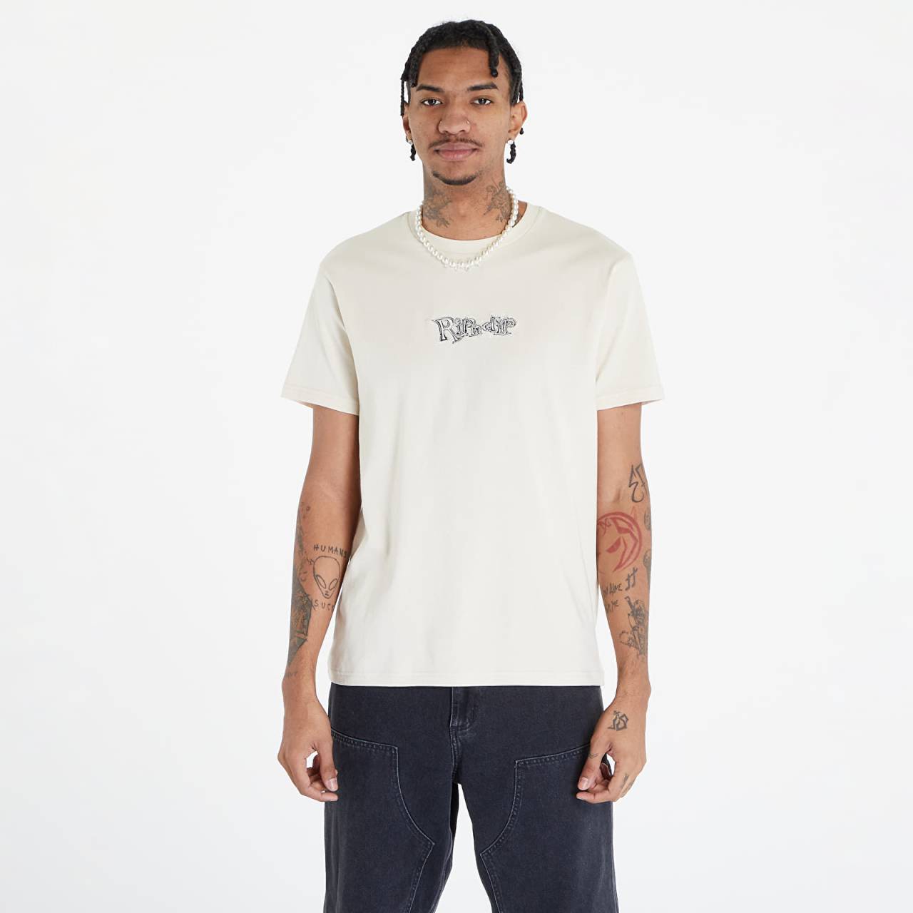 Tričko RIPNDIP Geo Tee Cream M.