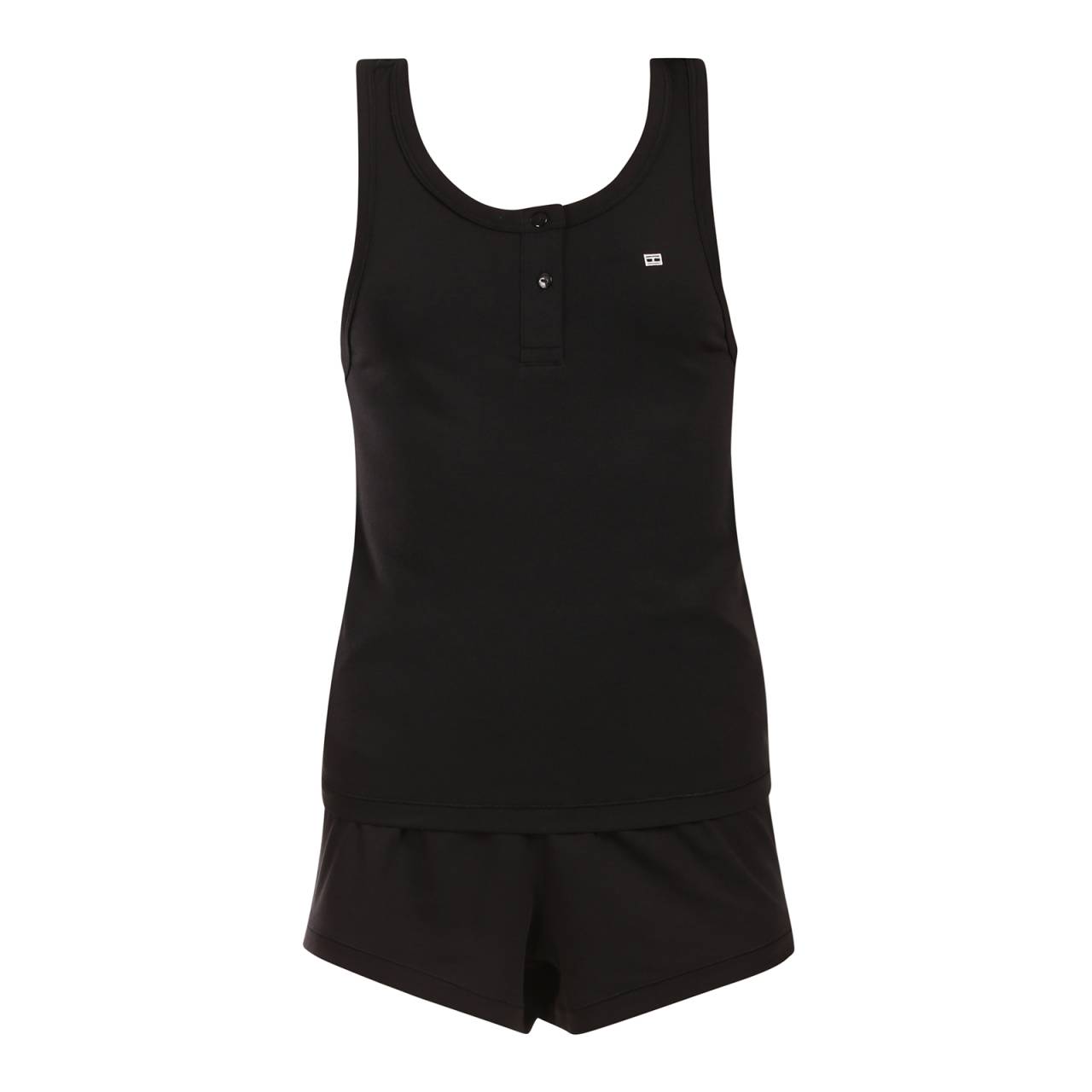 Pijama de mujer Tommy Hilfiger negro (UW0UW05890 BDS) L.
¿Buscas un pijama corto de mujer cómodo?
    
El pijama consiste en una camiseta de tirantes finos y un pantalón corto, la goma utilizada es cómoda y no aprieta en ninguna parte, está hecha de un material agradable y tiene un corte clásico.
    
Obtenga más información en la información sobre productos clásicos que figura a continuación.