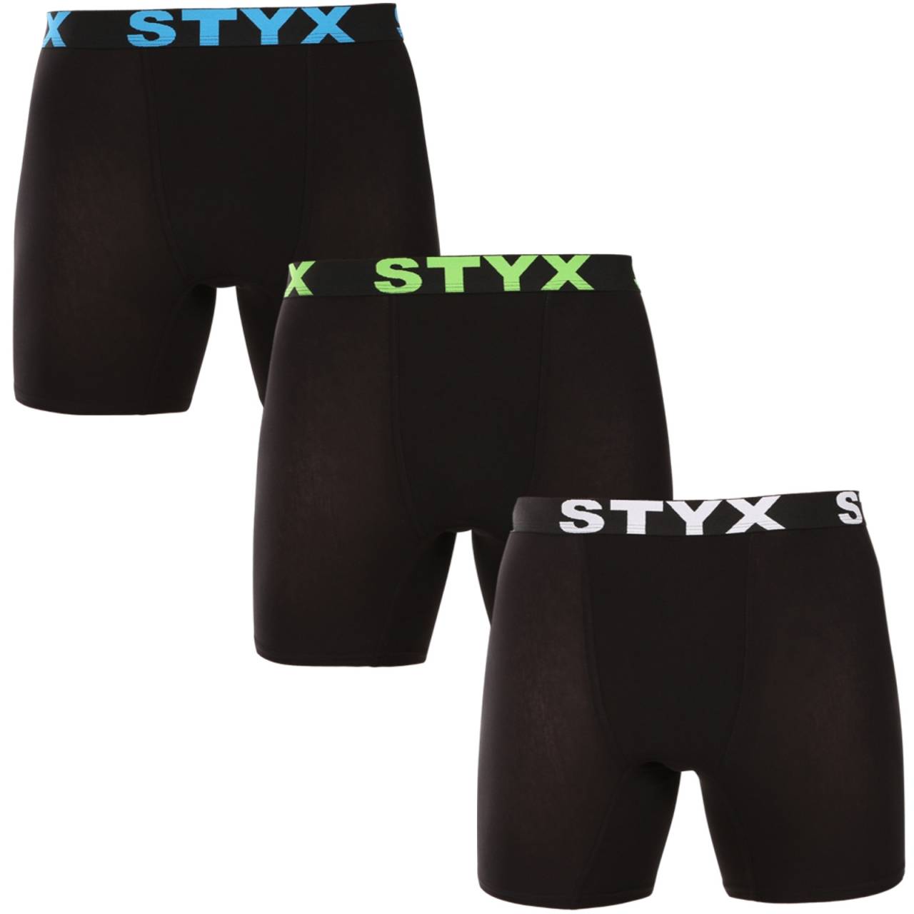 3PACK pánske boxerky Styx long športová guma čierne (3UN9601) S, trenky.
Doprajte si pohodlie, ktoré vydrží celý deň, s pánskymi boxerkami Styx.
Kvalitný materiál pre maximálne pohodlie
Boxerky sú vyrobené z prvotriednej zmesi bavlny a umelých vlákien.
Praktický dizajn a česká precíznosť
Boxerky Styx majú predĺžené nohavičky, ktoré poskytujú dodatočnú oporu a zabraňujú odieraniu stehien, čo oceníte pri športe a dlhom sedení v kancelárii alebo v aute.
Prečo si vybrať boxerky Styx

Česká kvalita: Navrhnuté a vyrobené v Českej republike, čo zaručuje najvyššiu kvalitu spracovania.
Prémiové materiály: Kombinácia bavlny, modalu a elastanu pre maximálne pohodlie.
Univerzálny dizajn: Predĺžené nohavice a štýlové športové elastické nohavice na každú príležitosť.

Spodná bielizeň Styx je jednou z najobľúbenejších
Česká značka Styx je medzi zákazníkmi známa najmä vďaka svojej spodnej bielizni s neotrelými vzormi vo výrazných farbách.
Ako sa mám starať o svoje boxerky Styx?

Pranie: Per je na 30 °C s jemným pracím prostriedkom, aby materiál zostal hebký a príjemný.
Sušenie: Sušička sa neodporúča, boxerky sušte voľne na vzduchu, aby si zachovali svoj tvar.
Žehlenie: V prípade potreby žehlite pri nízkej teplote, aby si materiál zachoval svoju mäkkosť.

Tip: Staňte sa expertom na údržbu spodnej bielizne vďaka tipom v našom článku a doprajte svojim obľúbeným kúskom starostlivosť, ktorú si zaslúžia.