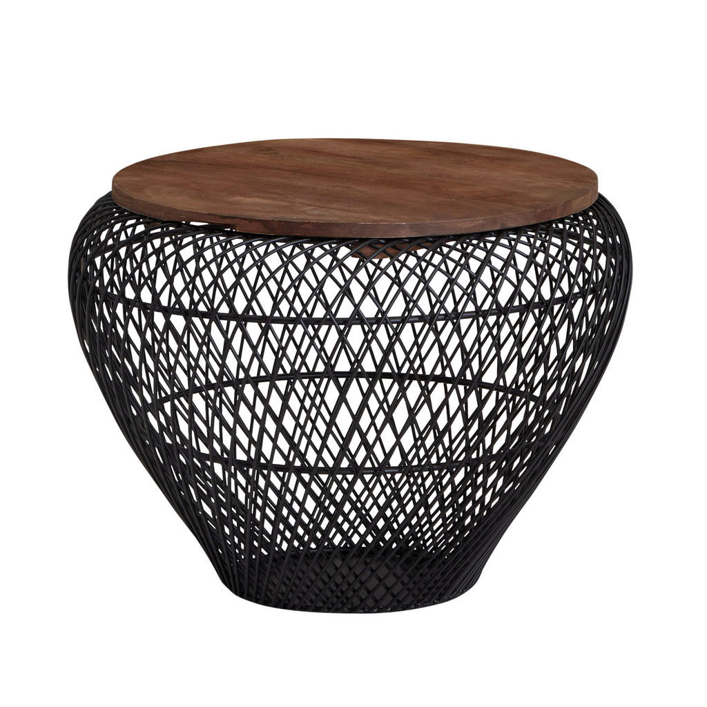 MID.YOU KONFERENČNÝ STOLÍK, čierna, drevo, 60/60/45 cm.