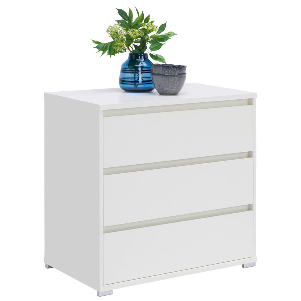 Carryhome KOMODA, biela, 80/79/48 cm.