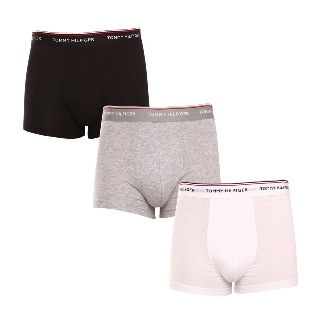 3PACK Boxers para hombre Tommy Hilfiger multicolor (1U87903841 004) M.
Regálate una sensación de lujo todos los días con los calzoncillos bóxer para hombre de Tommy Hilfiger.
Material de primera calidad para la comodidad diaria
Los calzoncillos bóxer están confeccionados con una agradable mezcla de algodón y elastano, que garantiza transpirabilidad, suavidad y flexibilidad.
Aspecto elegante con espíritu minimalista
El diseño monocromático se complementa con una goma tejida con el logotipo de Tommy Hilfiger.
Por qué no deben faltar en tu armario los boxers de Tommy Hilfiger

Calidad superior y aspecto icónico: Diseño atemporal con la firma de Tommy Hilfiger.
Máximo confort: Material suave, transpirable y flexible para llevar a diario.
Gran ajuste: Calzoncillos más cortos que se adaptan a tus movimientos y a tu cuerpo.

La ropa interior Tommy Hilfiger es garantía de la máxima calidad
La marca Tommy Hilfiger se convirtió en un icono del vestir americano hace casi 40 años, y su colorida paleta de azul, rojo y blanco es reconocible a simple vista.
Cómo cuidar los bóxers para hombre de Tommy Hilfiger
Para conservar tus calzoncillos bóxer favoritos en perfecto estado durante mucho tiempo, te recomendamos que sigas estas pautas de mantenimiento.

Lavandería: Lave los bóxers a 30 °C, preferiblemente del revés, para conservar su aspecto y la calidad del material.
Secado: Los bóxers pueden secarse en secadora, pero recomendamos utilizar el programa delicado para evitar un desgaste excesivo de las fibras elásticas.
Planchado: Sí, se pueden planchar.

Consejo: Tu ropa interior favorita se merece un tratamiento suave.