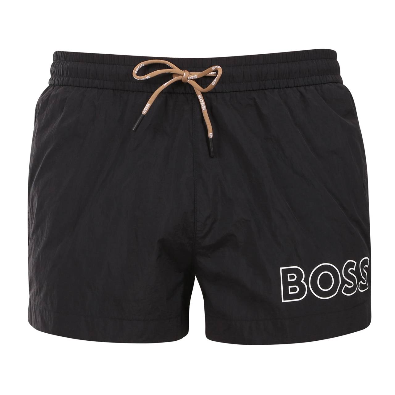 Pánske plavky BOSS čierne (50469280-005) M.
Hľadáte moderné a štýlové plavky, ktoré nielen skvele vyzerajú, ale poskytujú vám aj pohodlie?
Ľahký a odolný materiál
Plavky sú vyrobené z umelého vlákna, ktoré je ľahké, rýchloschnúce a odolné voči vode, chlóru a slnečnému žiareniu.
Pohodlný strih, ktorý dokonale padne
Pánske šortkové plavky BOSS majú moderný dizajn so športovým nádychom a budú vyhovovať každému aktívnemu mužovi.
Prečo sa oplatí vyskúšať plavky BOSS?

Nadčasový dizajn: Minimalistický a moderný vzhľad na každú príležitosť.
Rýchloschnúci materiál: Ľahké a odolné umelé vlákna pre maximálne pohodlie.
Perfektne padnúce: Elastický pás a krátke nohavičky pre voľnosť pohybu a pohodlie.

Spodná bielizeň BOSS je obľúbená u všetkých štýlových mužov.
Značka BOSS vznikla odčlenením od známeho výrobcu oblečenia Hugo Boss ako línia výrobkov pre mužov, ktorí majú radi kvalitné kúsky a nadčasový vzhľad.
Ako sa starať o plavky BOSS?
Aby vám plavky vydržali ako nové, je dôležité venovať im správnu starostlivosť:

Pranie: Odporúčané na 30 °C s jemným pracím prostriedkom.
Sušenie: Nesušiť v sušičke, ideálne je nechať ich voľne uschnúť na vzduchu.
Žehlenie: Nežehliť, materiál sa prirodzene vyrovná.

Tip: Výber plaviek, ktoré vám dokonale padnú a zvýraznia váš štýl, môže byť behom na dlhé trate.