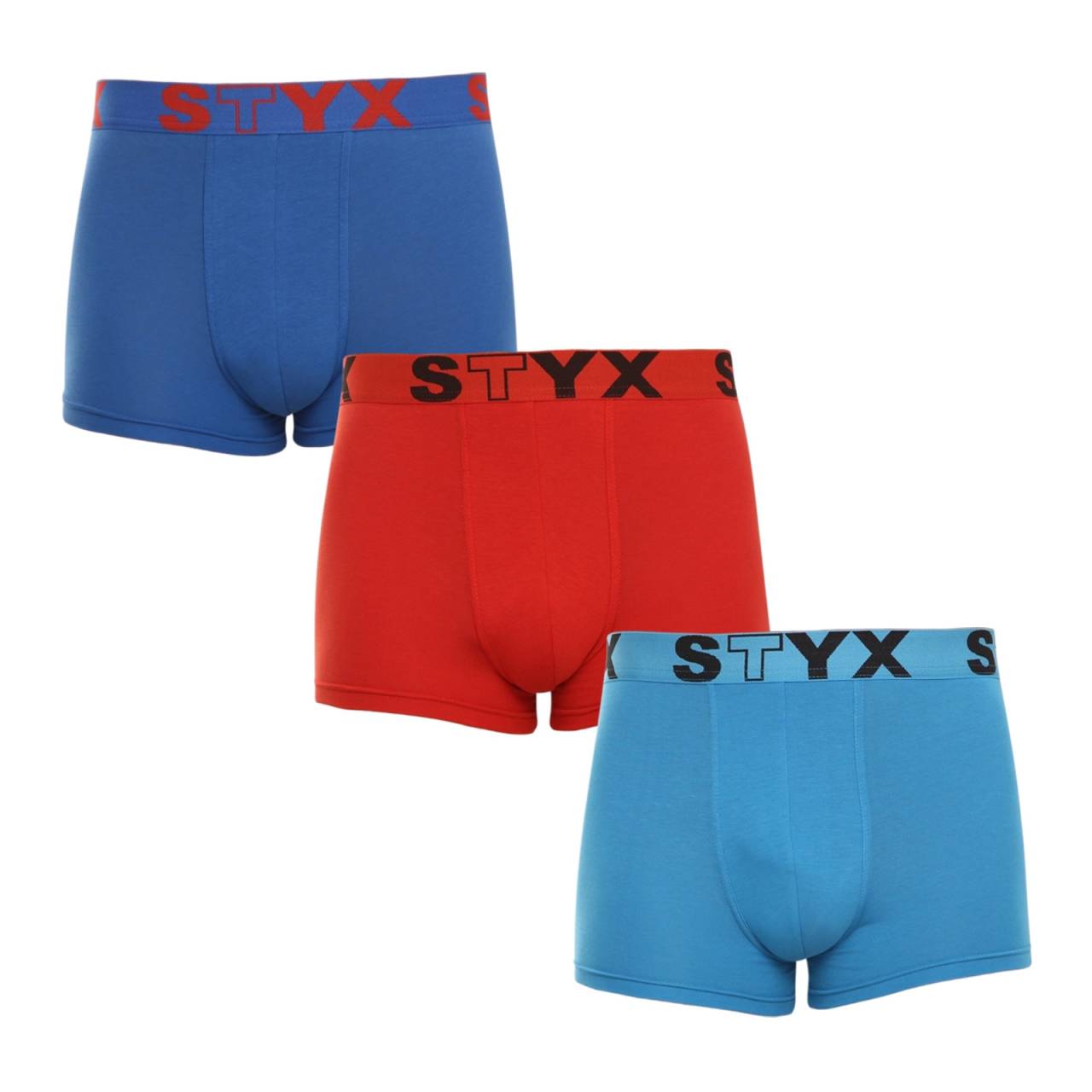 3PACK pánske boxerky Styx športová guma viacfarebné (G9676964) S, trenky.
Doprajte si pohodlie, ktoré vydrží celý deň, s pánskymi boxerkami Styx v klasických farbách.
Kvalitný materiál pre maximálne pohodlie
Boxerky sú vyrobené z prvotriednej zmesi bavlny a umelých vlákien.
Praktický dizajn a česká precíznosť
Boxerky Styx majú kratšie nohavice, ktoré sa nikde nezhrňujú a poskytujú maximálnu voľnosť pohybu.
Prečo si vybrať boxerky Styx

Česká kvalita: navrhnuté a vyrobené v Českej republike, čo zaručuje najvyššiu kvalitu spracovania.
Prémiové materiály: kombinácia bavlny, modalu a elastanu pre maximálne pohodlie.
Univerzálny dizajn: kratšie nohavičky a štýlová športová guma na každú príležitosť.

Spodná bielizeň Styx je jednou z najobľúbenejších
Česká značka Styx je medzi zákazníkmi známa najmä vďaka svojej spodnej bielizni s neotrelými vzormi vo výrazných farbách.
Ako sa mám starať o svoje boxerky Styx?

Perte ich pri teplote 30 °C s jemným pracím prostriedkom, aby bol materiál stále mäkký a príjemný.
Sušenie: Sušička sa neodporúča, boxerky sušte voľne na vzduchu, aby si zachovali svoj tvar.
Žehlenie: V prípade potreby žehlite pri nízkej teplote, aby si materiál zachoval svoju mäkkosť.

Tip: Staňte sa expertom na údržbu spodnej bielizne vďaka tipom v našom článku a doprajte svojim obľúbeným kúskom starostlivosť, ktorú si zaslúžia.