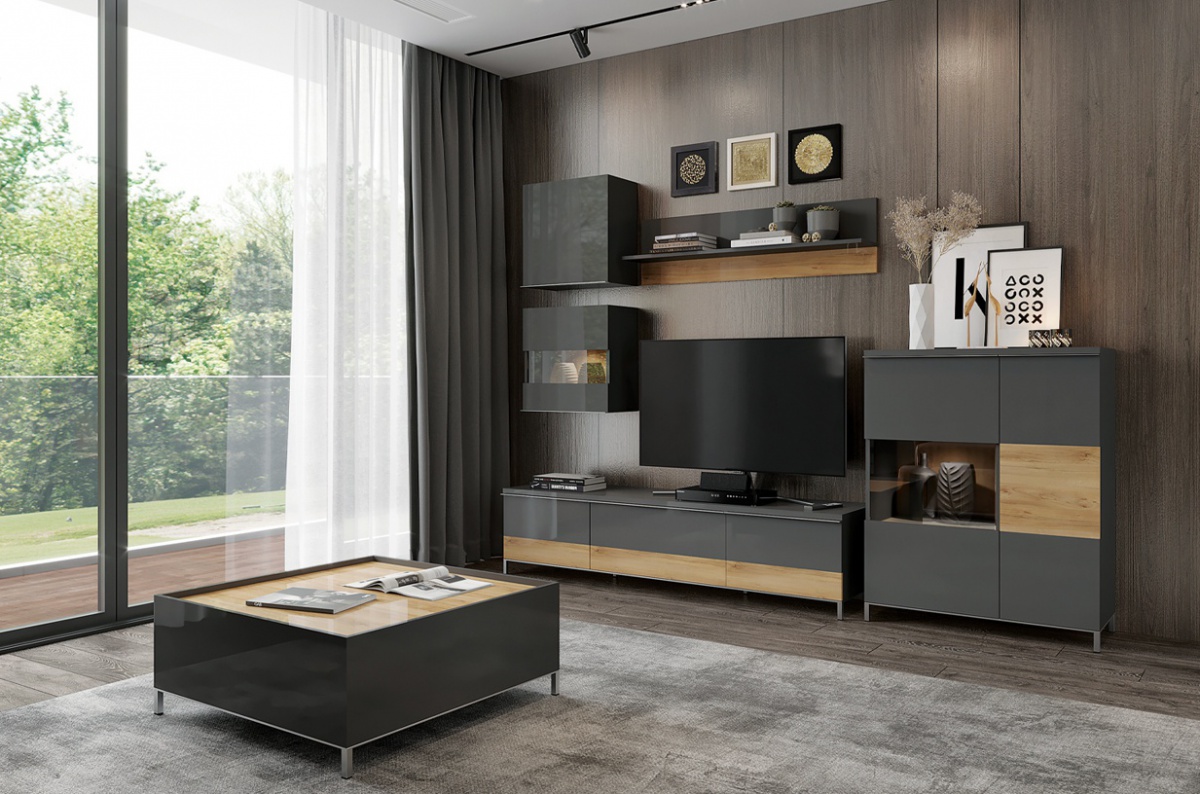 Malá obývacia izba orfea - šedá/orech pacific.

 


TV stolík 180 do obývačky z kolekcie Orfea sa ľahko zapadne do vášho moderného domova.

 

Praktická vitrína Orfea do obývacej izby má jedna plná dvierka a jedna dvierka presklená.

 

Závesná polica dlhá z kolekcie Orfea je lakovaná odolným UV lakom vo vysokom lesku.

 

Závesná skrinka Orfea v sebe ukrýva za plnými dvierkami úložný priestor, ktorý rozdeľuje 1 vnútornú policu.

 

Závesná skrinka Orfea v sebe ukrýva úložný priestor, ktorý rozdeľuje 1 vnútornú policu.

 

Konferenčný stolík Orfea je funkčným a moderným prvkom do obývačky.

 

 

Malá obývacia izba Orfea sa skladá z týchto prvkov:


	TV stolík 180 Orfea-šedá/orech pacific – 188x46x45cm (š, v, h)
	Vitrína s osvetlením Orfea-šedá/orech pacific – 92x117x40cm (š, v, h)
	Závesná skrinka Orfea-šedá – 55x56x29cm (š, v, h)
	Závesná skrinka s presklením a osvetlením Orfea-šedá/ořech pacific– 55x56x29cm (š, v, h)
	Polica dlhá Orfea-šedá/orech pacific – 128x35x21cm (š, v, h)
	Konferenčný stolík Orfea-šedá/orech pacific – 90x37x90cm (š, v, h)


 

 

Všetok nábytok z kolekcie Orfea môžete vidieť nižšie v súvisiacich produktoch.