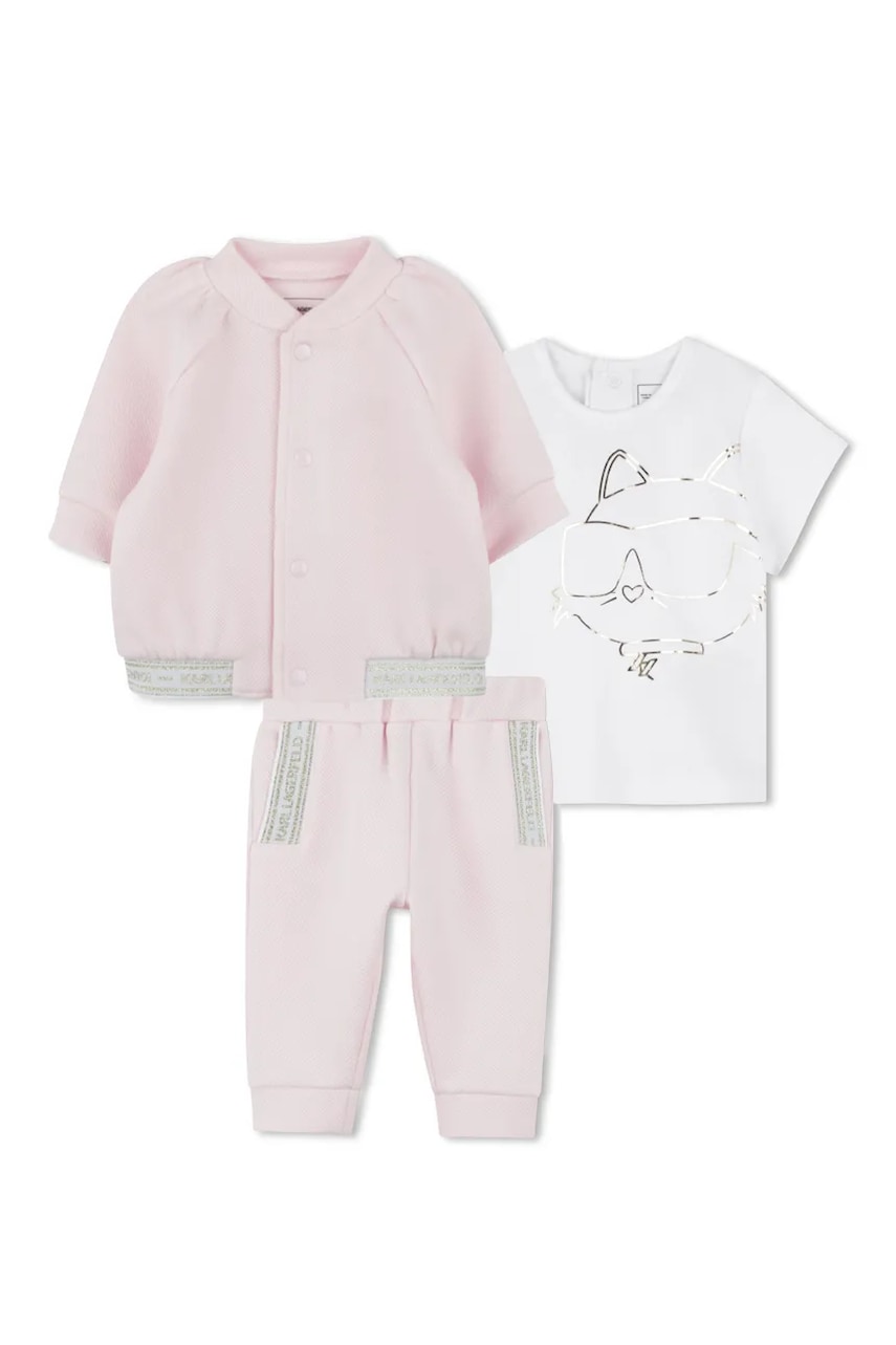 Detská súprava Karl Lagerfeld ružová farba, Z30521.