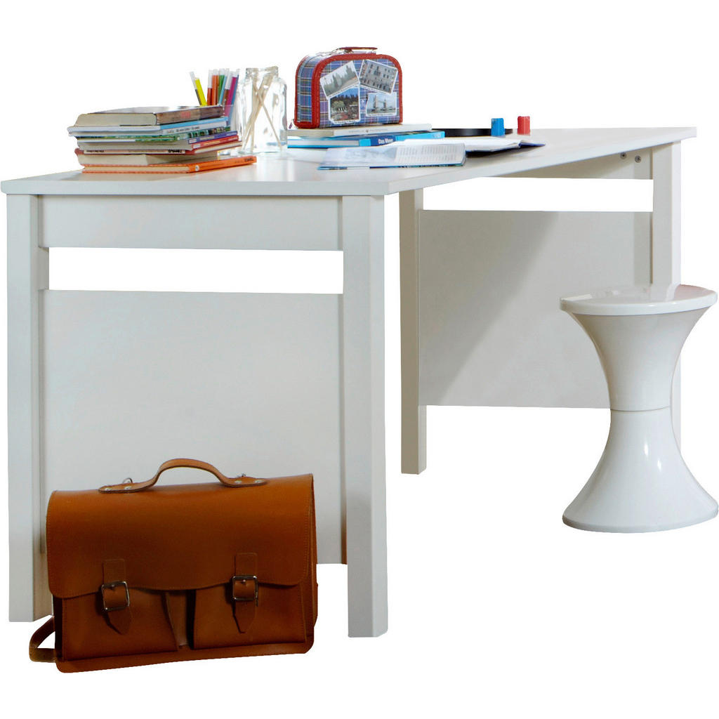 Livetastic PÍSACÍ STÔL PRE MLÁDEŽ, biela, 140/70/72 cm.