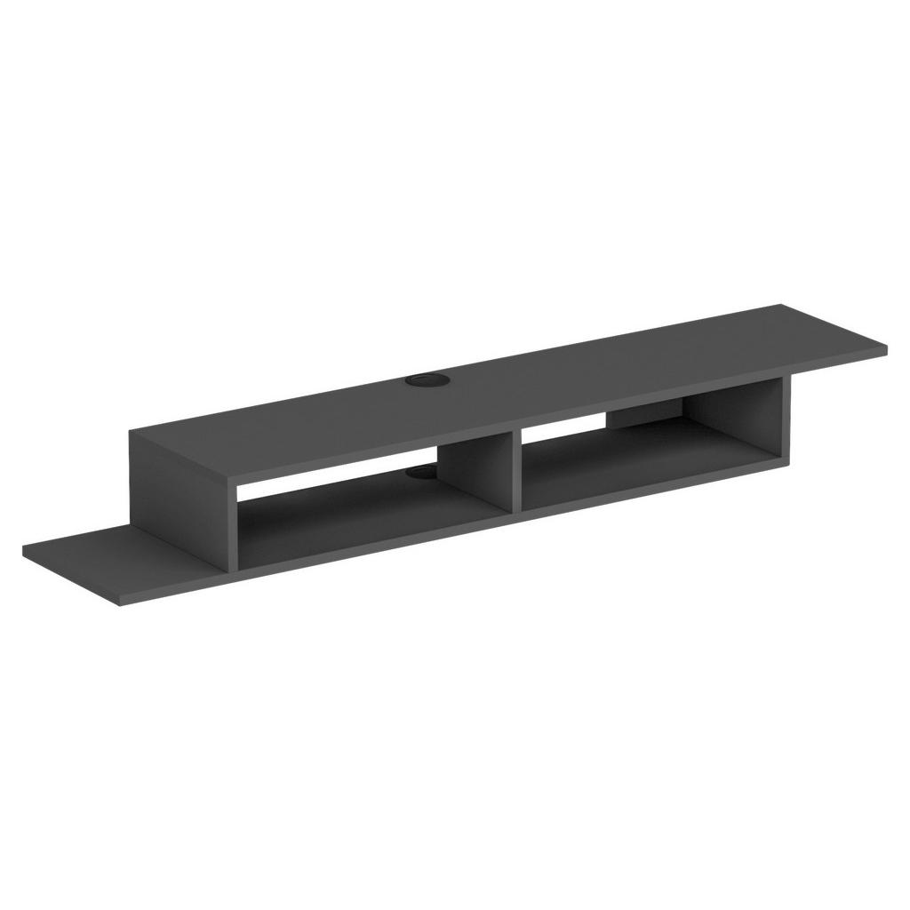 Livetastic NÁSTENNÁ POLICA, antracitová, 149/16,4/29,6 cm.