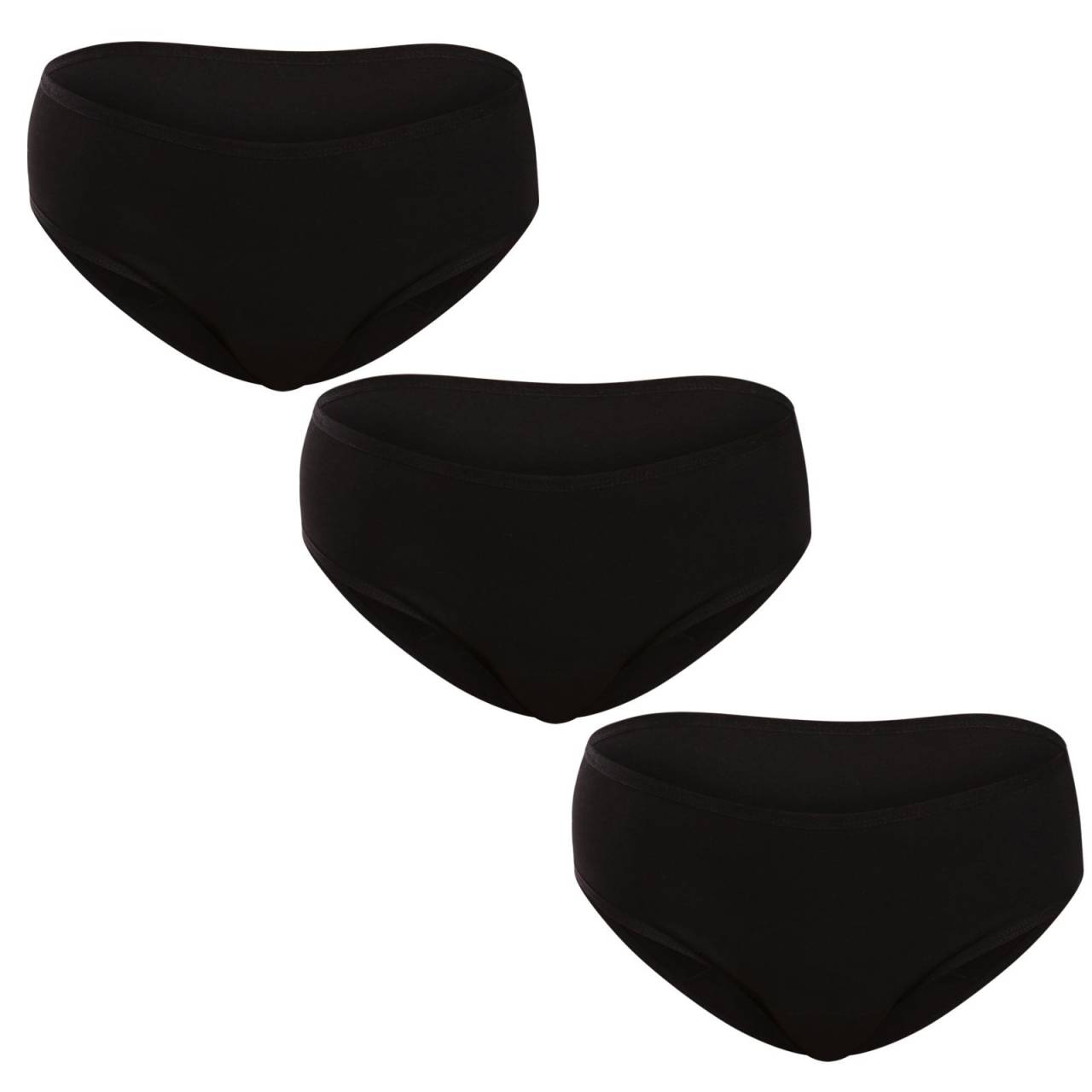3PACK menštruačné nohavičky Nedeto MIX (3NKM005) XL.
Čierne menštruačné nohavičky na deň aj noc 
Troje menštruačné nohavičky v troch rôznych savostiach predstavujú praktickú výbavu pre slabšiu aj silnejšiu menštruáciu na deň aj noc.
Balenie obsahuje: 

 1 ks Nedeto Menštruačné nohavičky Moderate  
1 ks Nedeto Menštruačné nohavičky Heavy  
1 ks Nedeto Menštruačné nohavičky Night 

Prečo si vybrať menštruačné nohavičky Nedeto?
Nedeto menštruačné nohavičky patria vďaka svojej spoľahlivosti a pohodlnému strihu medzi produktmi, ktoré si rýchlo obľúbiš.
Zloženie: Menštruačné nohavičky Nedeto sú z bavlneného úpletu.
Nohavičky Nedeto si zakladajú na prvotriednej kvalite
Značka Nedeto vznikla ako naša privátna značka, aby sme ti mohli ponúknuť špičkovú českú spodnú bielizeň, za ktorú neutratíš celú výplatu.
Menštruačné nohavičky sú pre teba novinka?
Pokiaľ potrebuješ viac informácií o menštruačných nohavičkách, odporúčame prečítať si náš článok na blogu: Ako si vybrať menštruačné nohavičky?
Nájdeš tam informácie:  

Z čoho sú menštruačné nohavičky a ako fungujú  
Čo je pri výbere menštruačných nohavičiek dôležité  
Ako dlho menštruačné nohavičky vydržia  
Ako menštruačné nohavičky vyprať  
Pre koho sú menštruačné nohavičky vhodné

Ako sa správne starať o nové menštruačné nohavičky/plavky

Pred prvým použitím: Pred prvým obliekaním nových menštruačných nohavičiek alebo plaviek by ste ich mali vyprať - buď ručne, alebo v práčke na šetrný program do 40 °C.
Po každom použití: Bielizeň najprv dôkladne vypláchnite v studenej vode.
Pranie: Po opláchnutí môžete nohavičky alebo plavky vyprať v práčke - ideálne v ochrannom vrecku, na šetrný program do 40 °C.
Sušenie: Menštruačná bielizeň nepatrí do sušičky ani na kúrenie.
Žehlenie: Nežehlite nohavičky ani plavky.

Tip: Keď nájdete menštruačnú bielizeň, ktorá vám sedí a je príjemná na dotyk, zaslúži si tú najlepšiu starostlivosť.