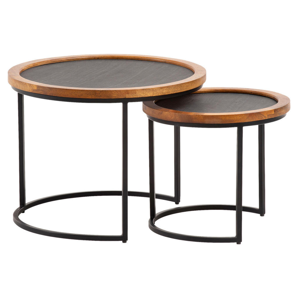 MID.YOU SADA KONFERENČNÝCH STOLÍKOV, hnedá, drevo, plast, 60/60/46 cm.