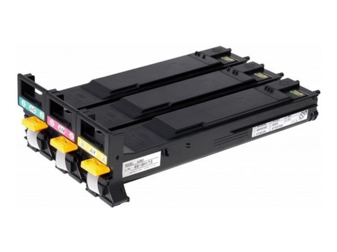 Konica Minolta A06VJ53 color (CMY) originálny toner sada.
Originálny toner = záruka priamo od výrobcu tlačiarne
100 % použitie v tlačiarni - bezproblémové fungovanie s vašou tlačiarňou
Použitím originálnej náplne predlžujete životnosť tlačiarne
Osvedčená špičková kvalita - vysoko kvalitná a spoľahlivá tlač originálnou tlačovou kazetou od prvej do poslednej stránky
Trvalé a profesionálne výsledky tlače - dlhodobá udržateľnosť tlače
Kratšia prodleva pri tlači stránok
Garancia Vašej spokojnosti s použitím našej originálnej náplne
Zabezpečujeme bezplatnú recykláciu originálnych náplní
Zlyhanie náplne v menej ako 1% prípadov
Jednoduchá a rýchla výmena náplne

Kód výrobcu: A06VJ53