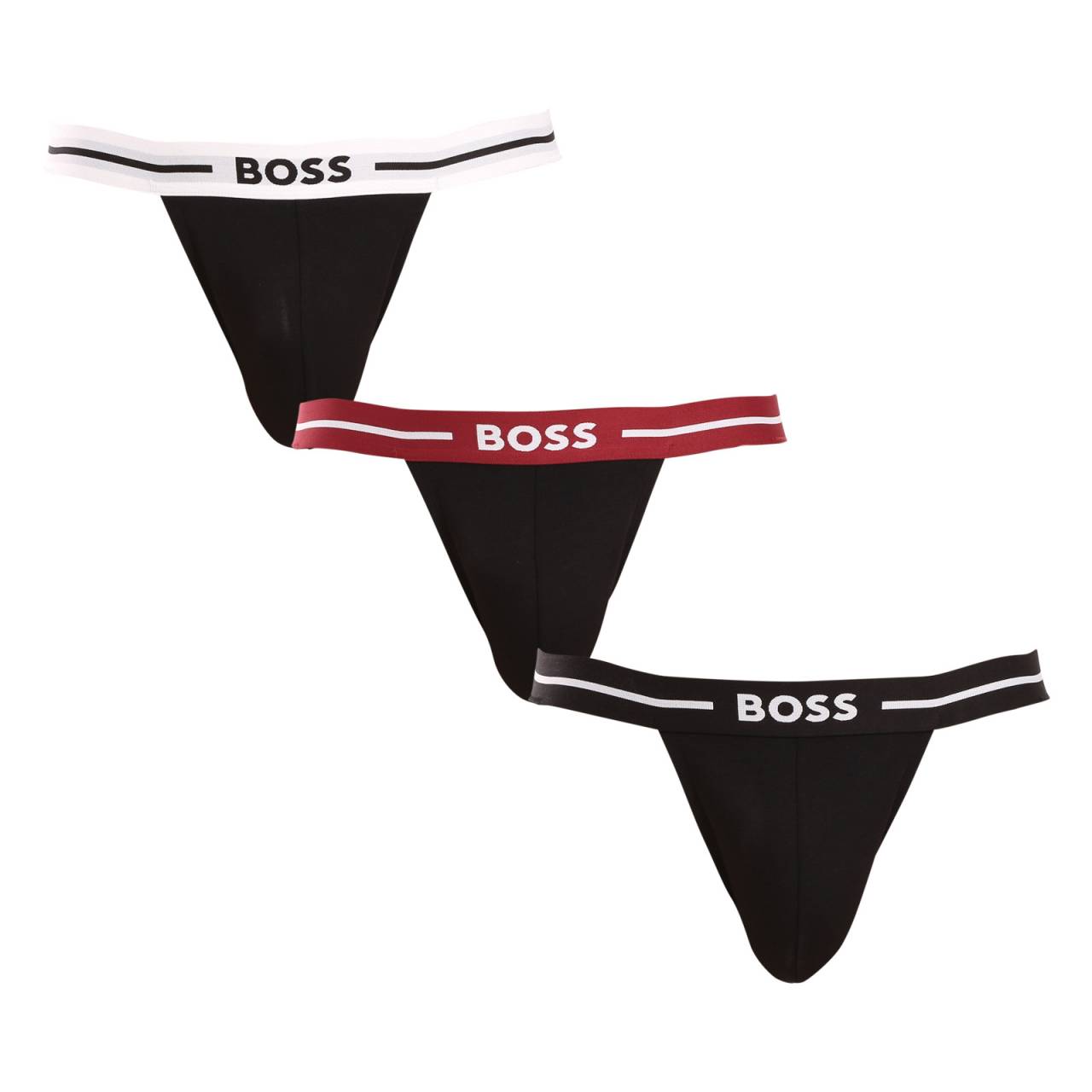 3PACK pánske jocksy BOSS viacfarebné (50517823 968) XL.