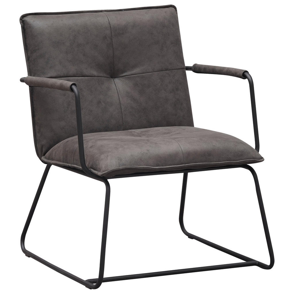 MID.YOU KRESLO, kov, textil, antracitová.