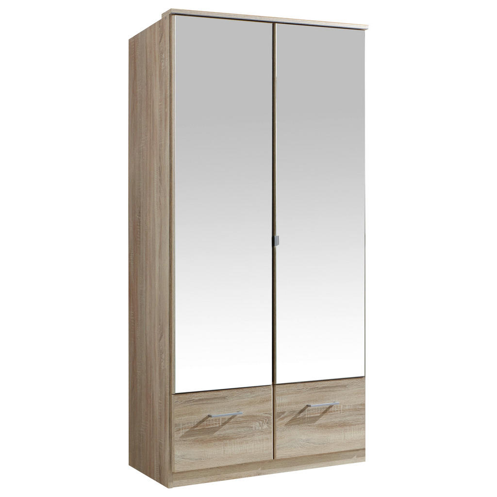 MID.YOU SKRIŇA S OTOČNÝMI DVERAMI, farba duba, 90/199/58 cm.