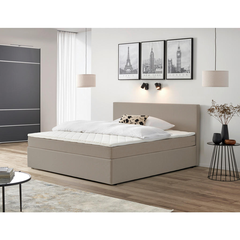 P & B AMERICKÁ POSTEĽ, 180/200 cm, piesková.