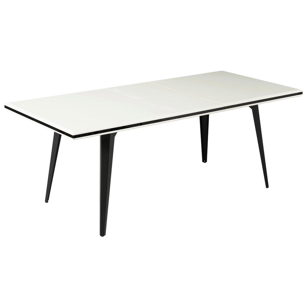 MID.YOU JEDÁLENSKÝ STÔL, čierna, biela, 160-200/76/90 cm.