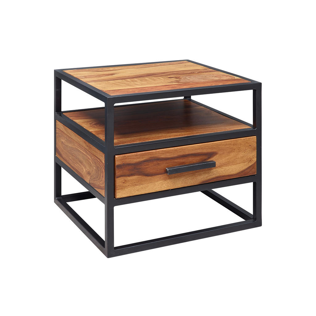 MID.YOU NOČNÝ STOLÍK, indický palisander, 50/45/45 cm.