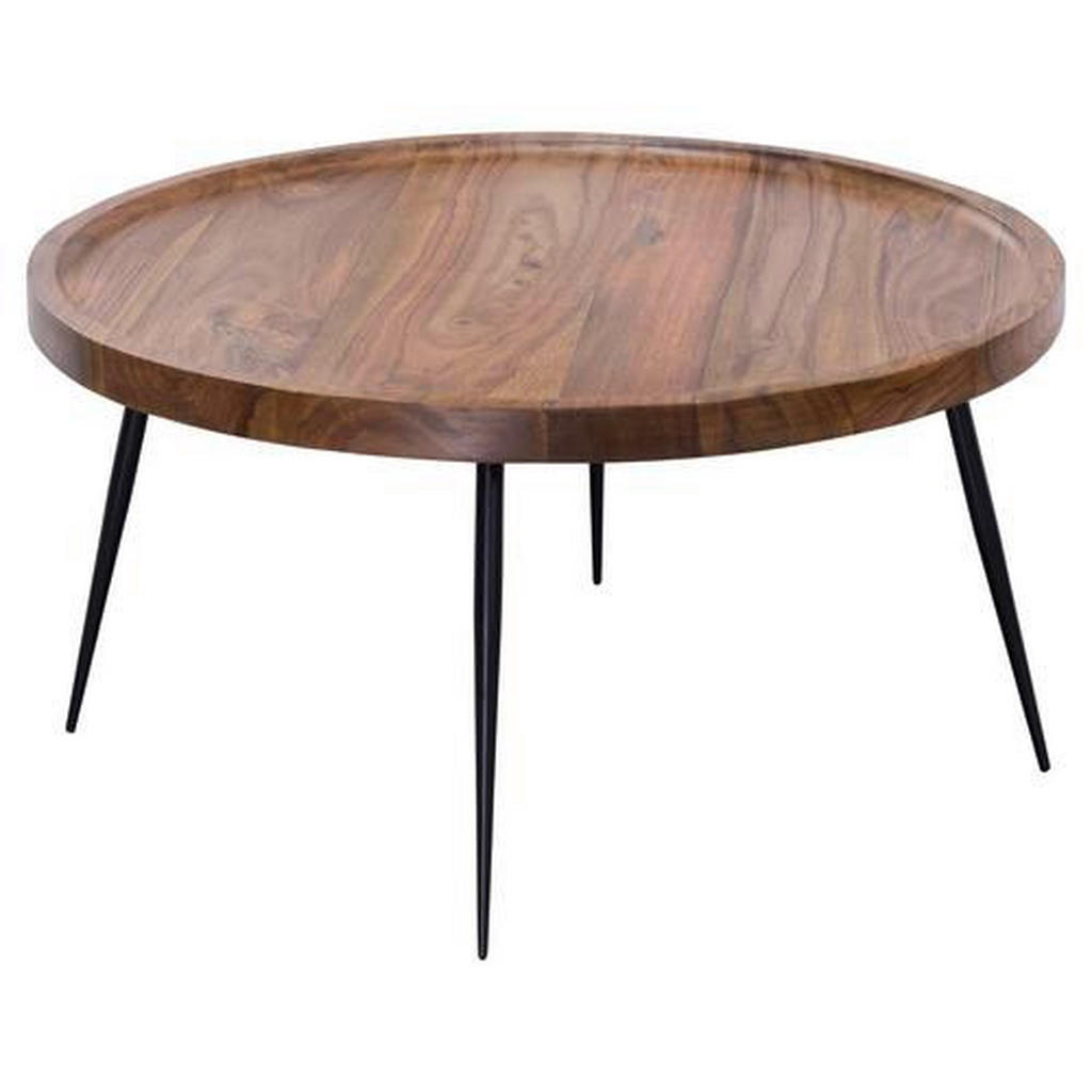 MID.YOU KONFERENČNÝ STOLÍK, farba indického palisandra, drevo, 75/75/39 cm.