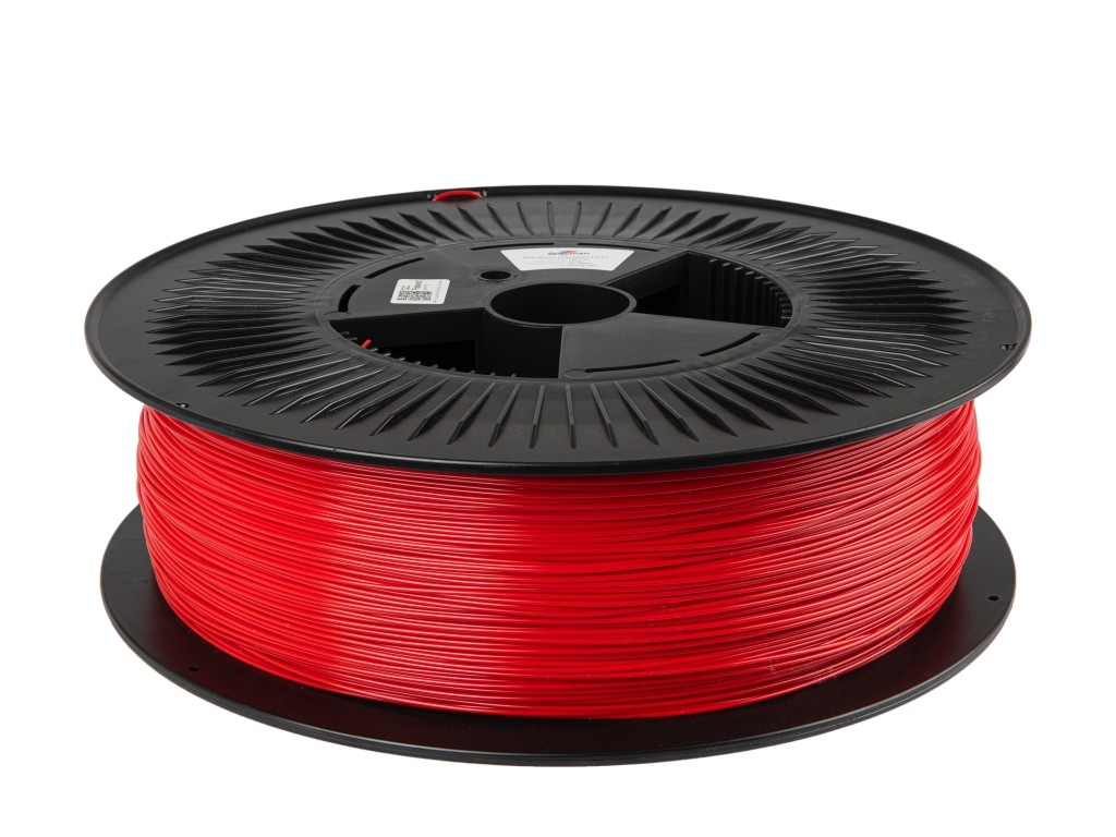 Spectrum 80694 3D filament, PCTG Premium, 1,75mm, 2000g, TRAFFIC RED.
Filament Spectrum Premium PCTG je vynikajúcou alternatívou k PET-G, ktorý je vo svete 3D tlače dobre známy.
Filament PCTG, ktorý patrí do rovnakej skupiny materiálov – kopolyesterov, sa vyznačuje podobnou jednoduchosťou tlače ako PET-G.
Diely vyrobené s použitím transparentných farieb Spectrum Premium PCTG sa vyznačujú väčšou priehľadnosťou než ich náprotivky vyrobené s použitím PET-G.
To znamená, že možno dosiahnuť takmer priehľadný efekt s malým počtom obrysov.
Pre tlač nie je nutná vyhrievaná pracovná komora.

Vlastnosti materiálu

Teplotná odolnosť HDT – 76 °C
vyššia rázová pevnosť ako u PET-G Premium
vyššia priehľadnosť ako Premium PET-G (platí pre transparentné farby).
ľahká tlač, spracovanie a konečná úprava
chemická odolnosť
vysoká rozmerová presnosť tlačených dielov
hydrofóbny, bez zápachu
vynikajúci tlačový povrch



Aplikácie

vizuálne a funkčné prototypovanie
testovanie vhodnosti
konceptuálne modely
výrobné nástroje