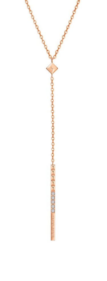 Police Slušivý pozlátený náhrdelník z ocele Tazia PEJLN2010543.