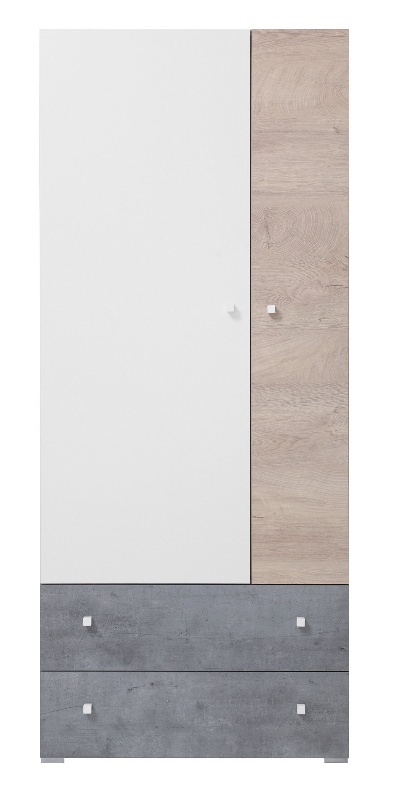 Šatníková skriňa omega - biela/dub/betón.

 

Hliníkové úchytky sú skvelým doplnením skrine.

 

Všetok nábytok patriaci do kolekcie Omega nájdete nižšie v súvisiacich produktoch.